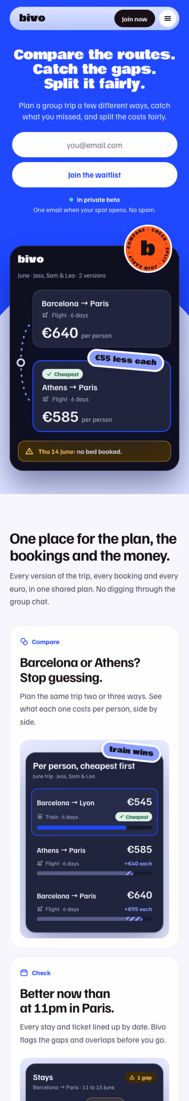 Bivo mobile design