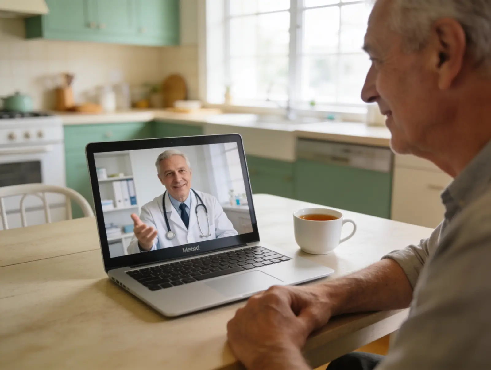 Follow-up video call with a doctor