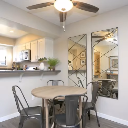 Furnished dining room