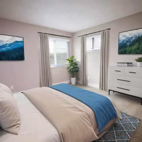 Furnished bedroom