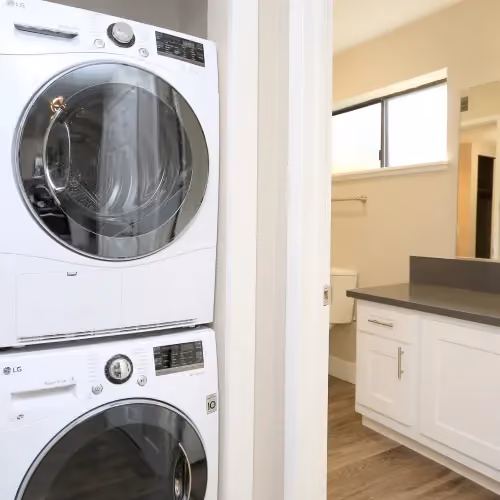 In unit washer and dryer