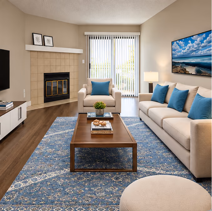 Furnished living room