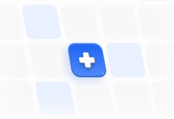 Medical cross icon on a calendar grid