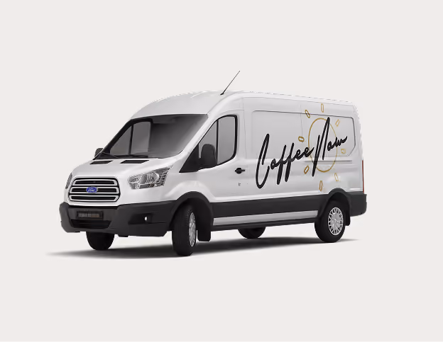 A CoffeeNow delivery van