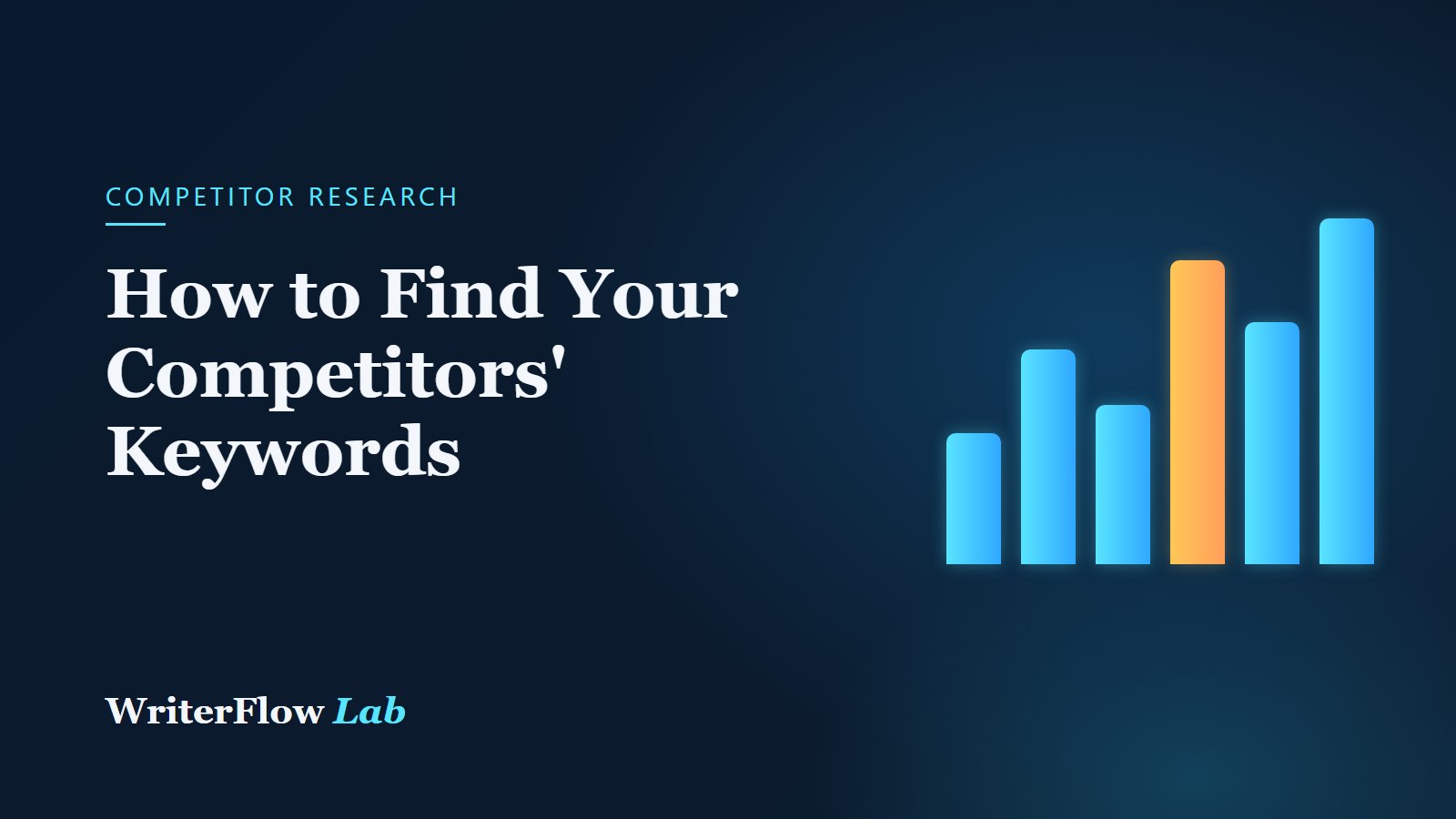 WriterFlowLab banner: How to Find Your Competitors' Keywords