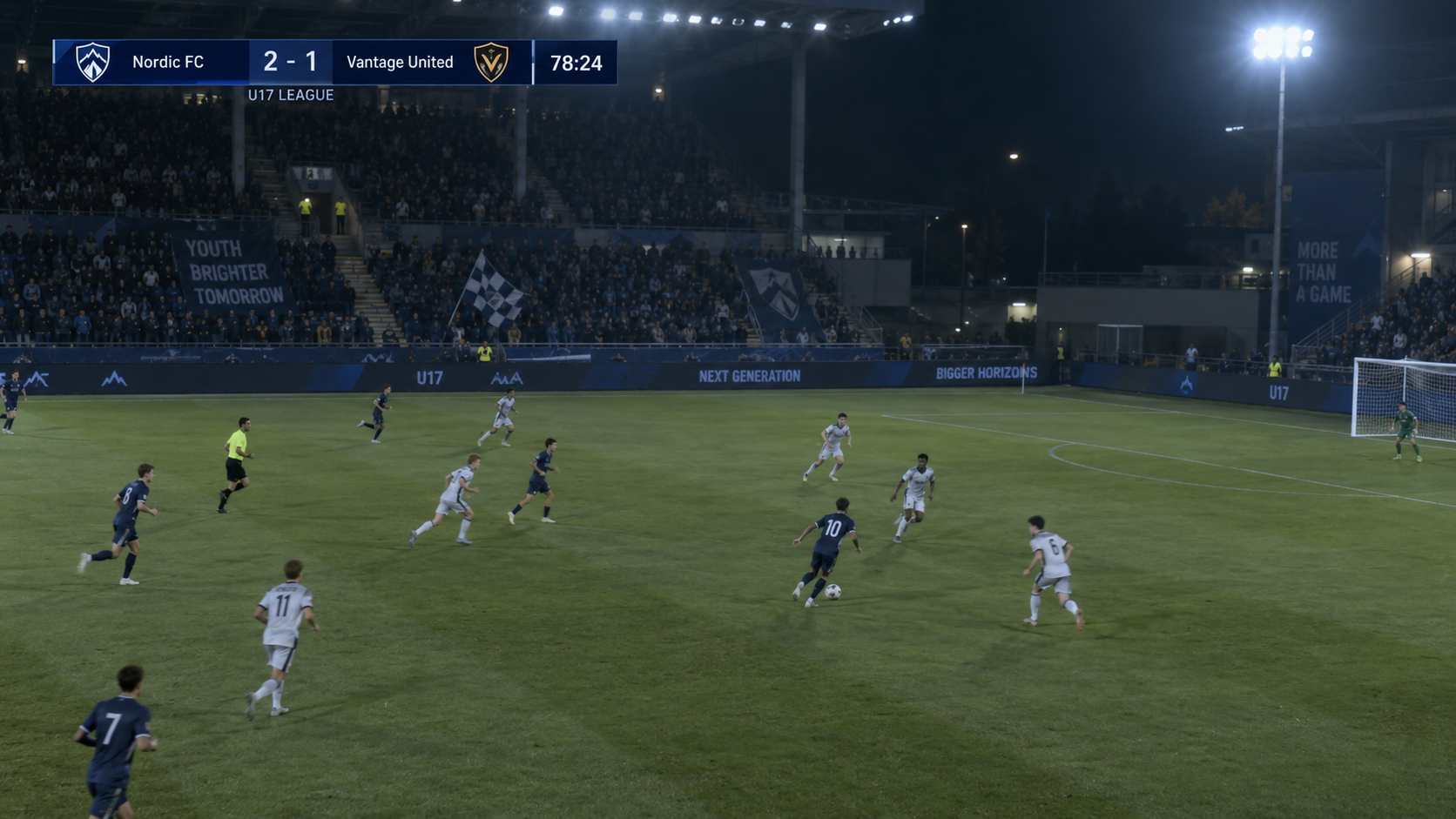 Live football match streamed by Buzzer