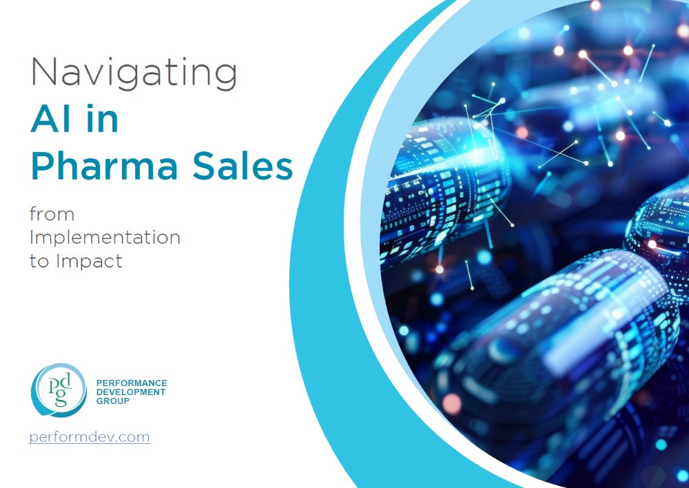 Navigating AI in Pharma Sales eBook cover