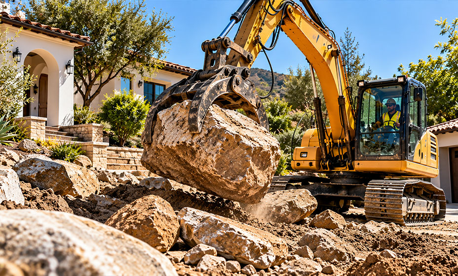 rock and boulder moving