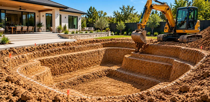 Pool excavation