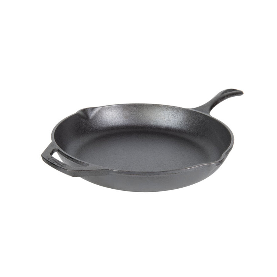 Lodge Chef Collection 12-inch cast iron skillet, black seasoned finish, from Lodge Cast Iron