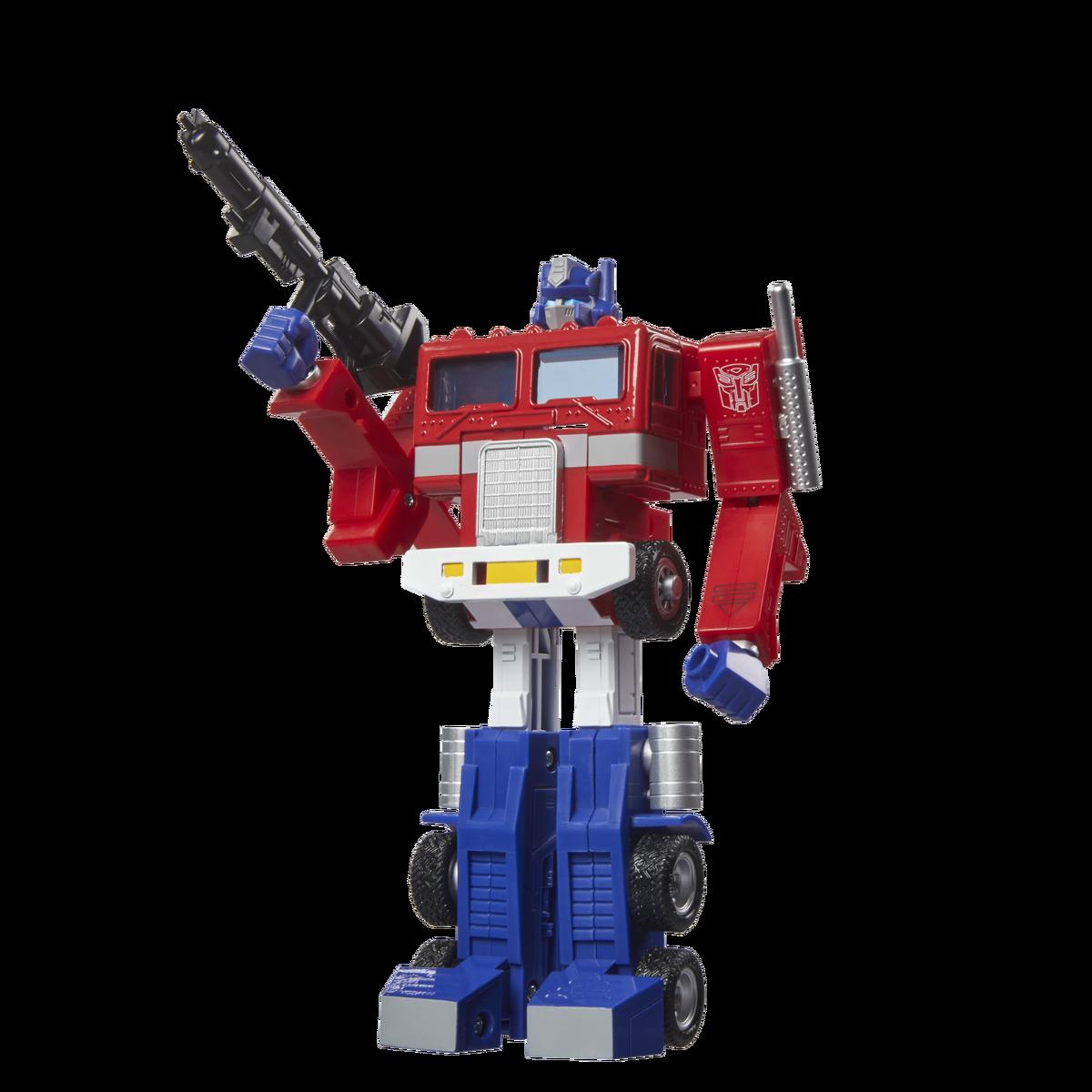 Hasbro Transformers Retro G1 Optimus Prime action figure, a reissue of the original 1980s Generation 1 toy