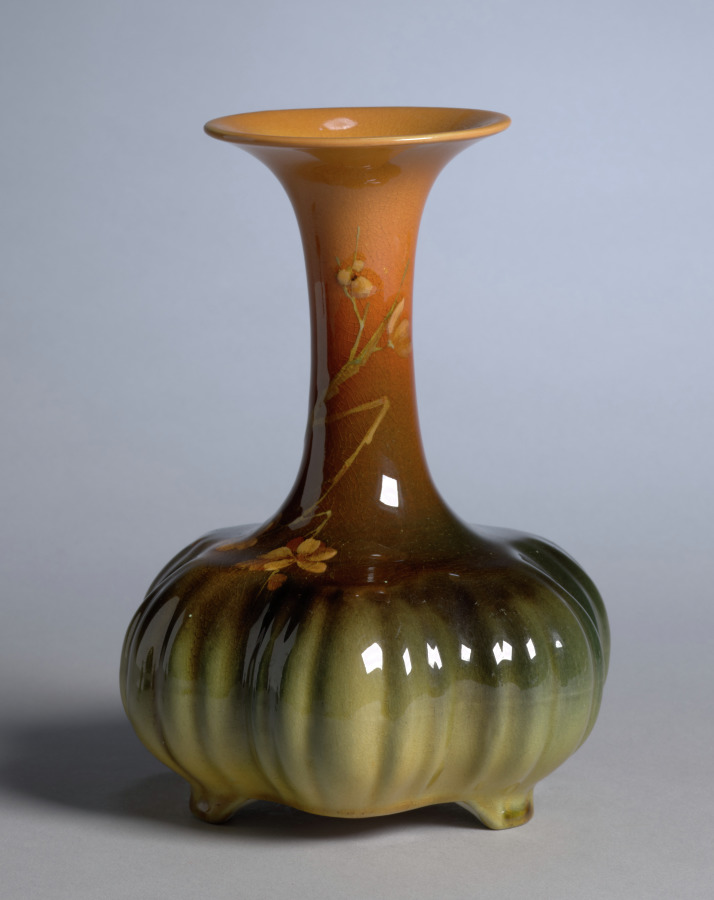 Rookwood Pottery Company earthenware vase from 1890, possibly decorated by Constance Amelia Baker