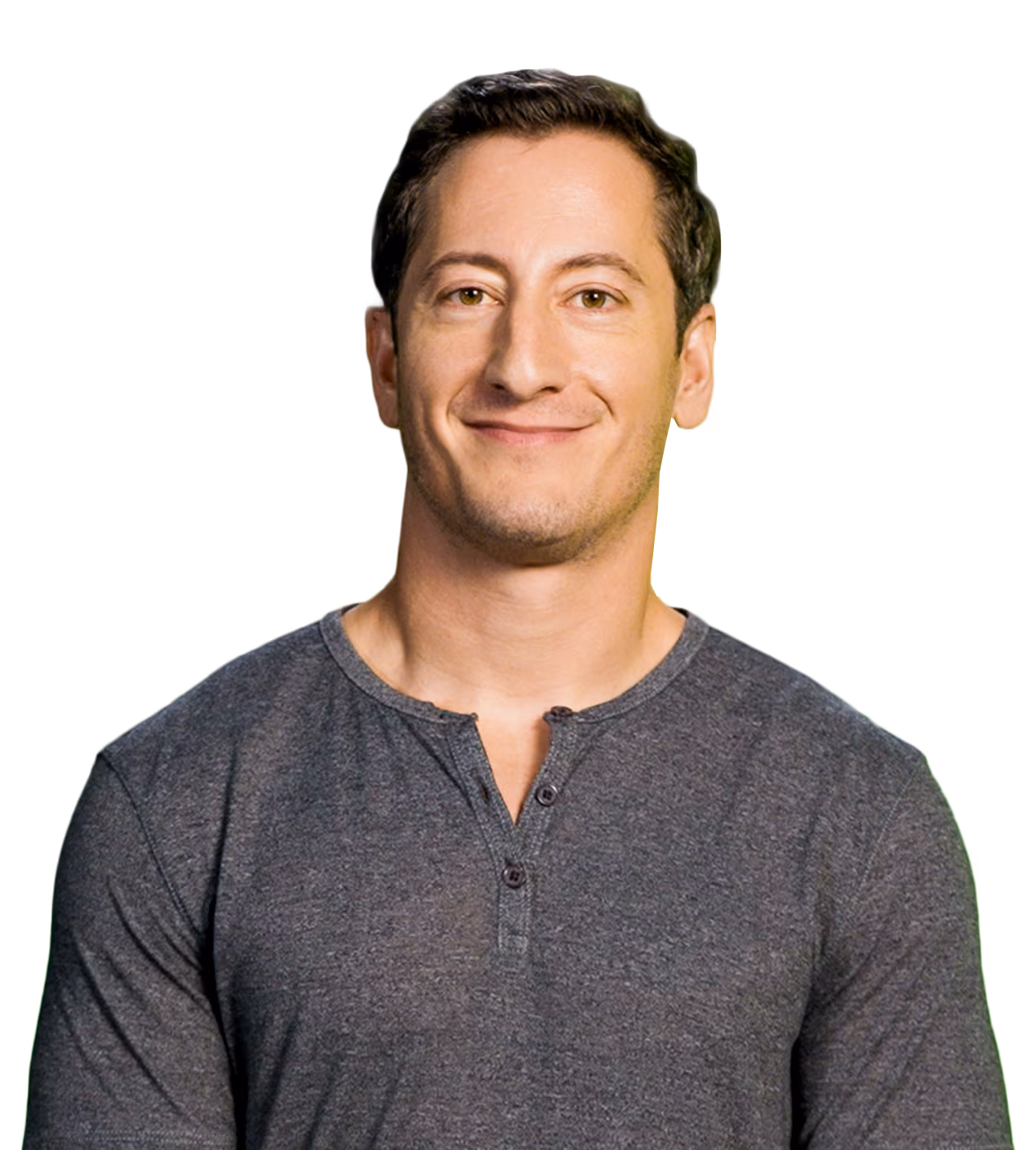 Portrait image of Lance Breitstein in gray t-shirt