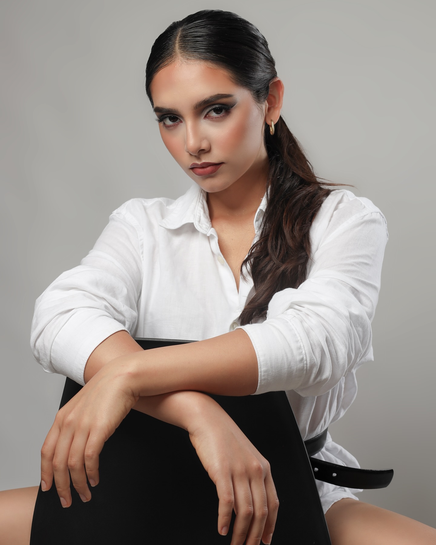 Retrato editorial de estudio