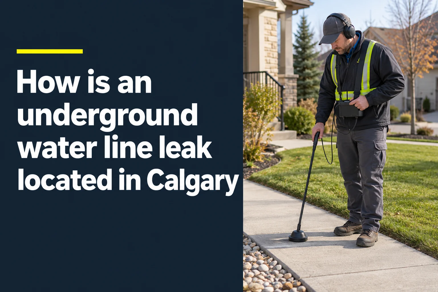How Is An Underground Water Line Leak Located In Calgary?