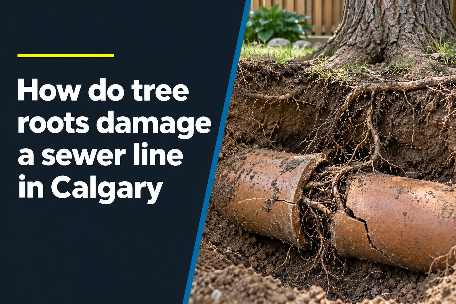 How Do Tree Roots Damage A Sewer Line In Calgary?