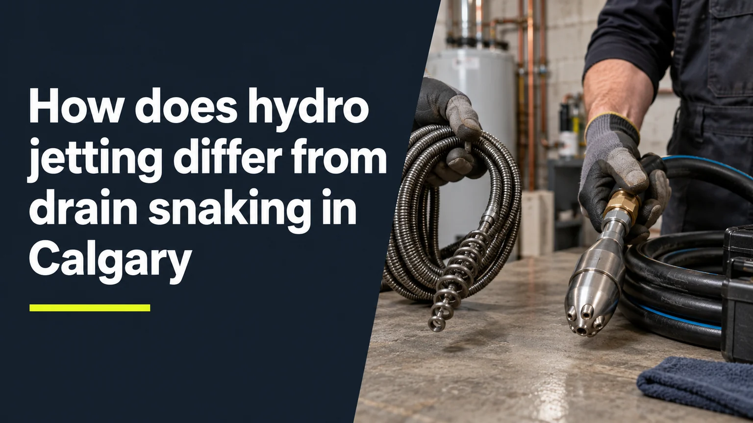 How Does Hydro Jetting Differ From Drain Snaking In Calgary?