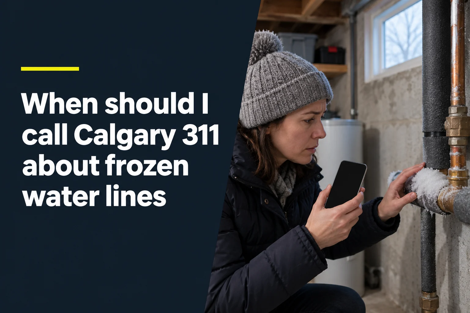 When Should I Call Calgary 311 About Frozen Water Lines?