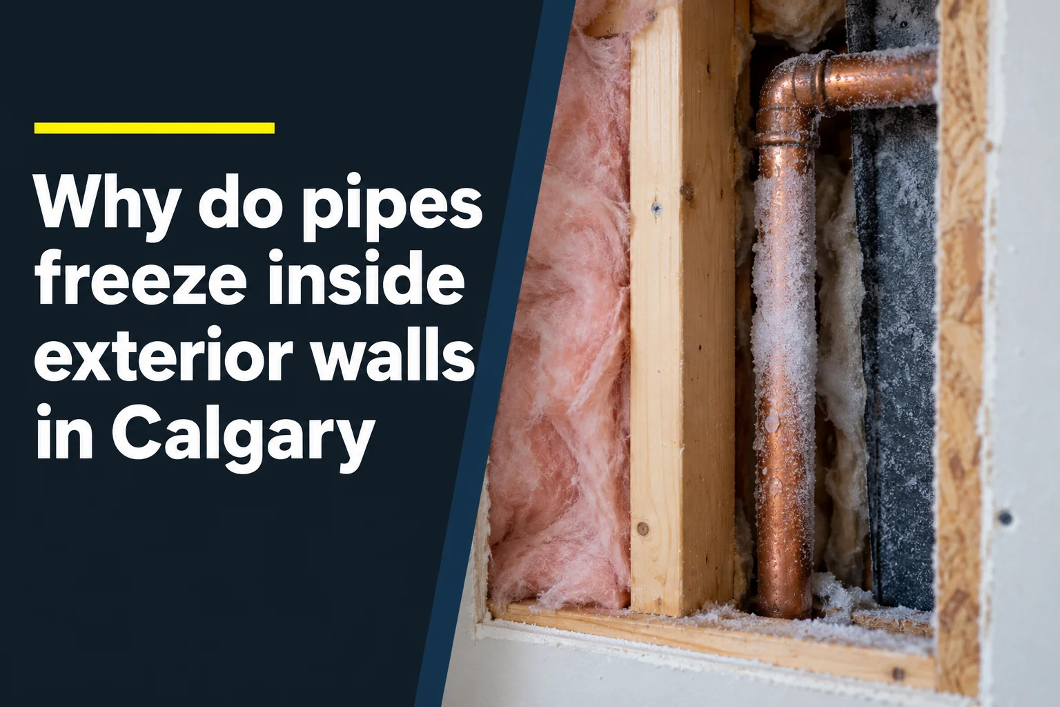 Why Do Pipes Freeze Inside Exterior Walls In Calgary?