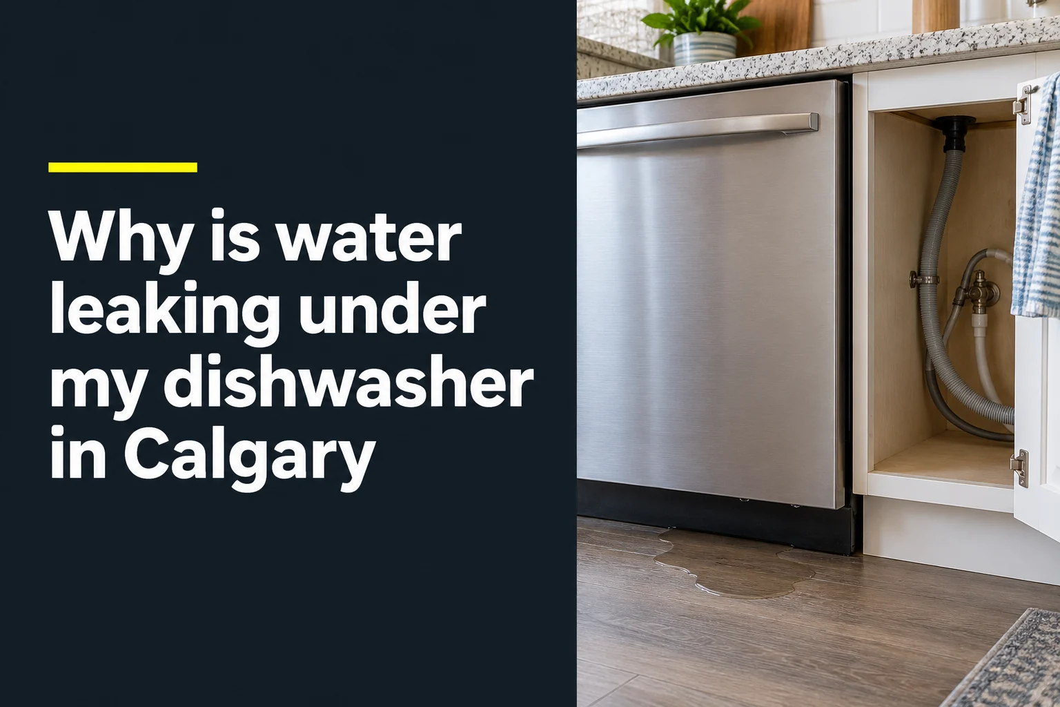 Why Is Water Leaking Under My Dishwasher In Calgary?