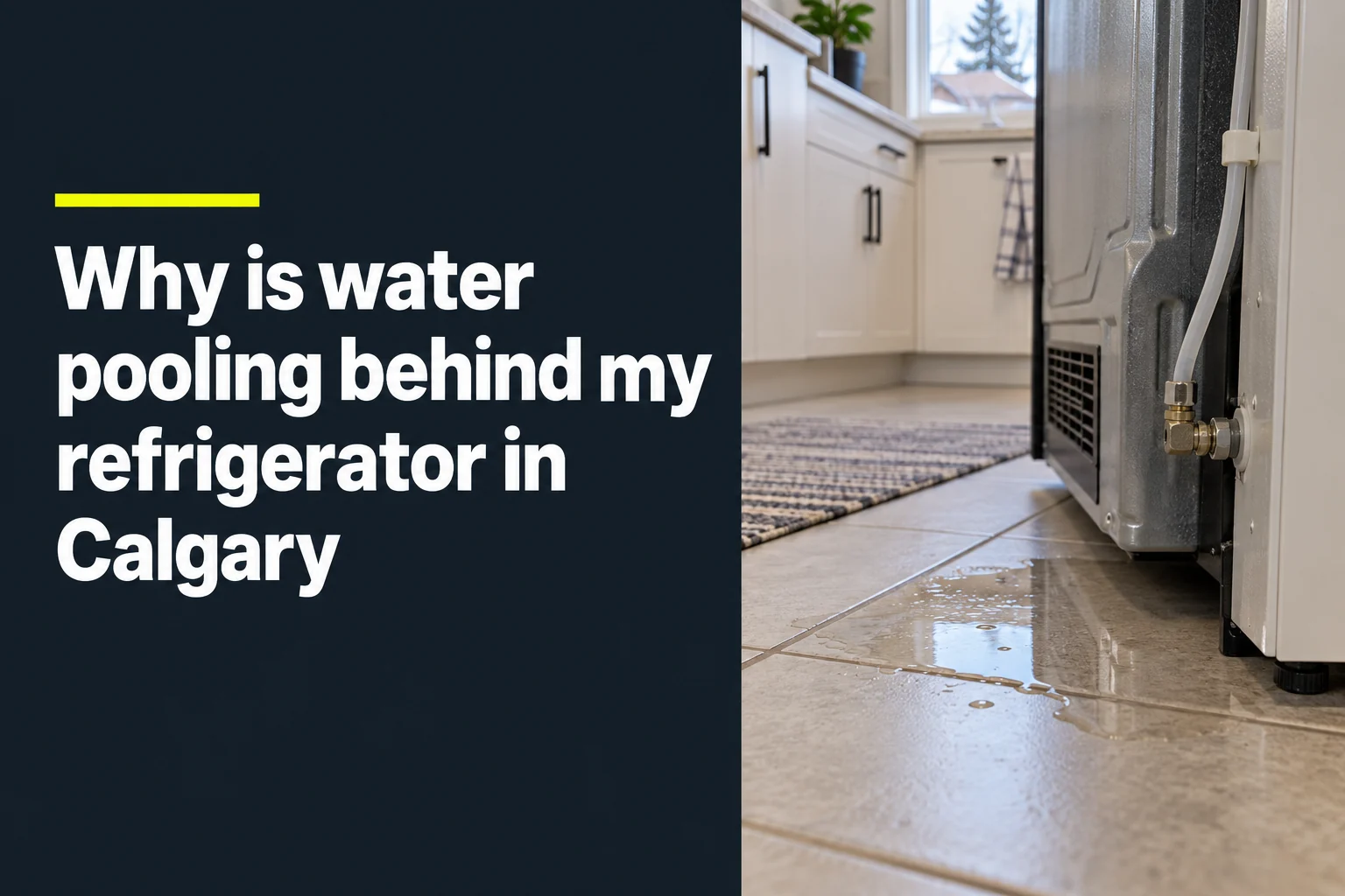 Why Is Water Pooling Behind My Refrigerator In Calgary?