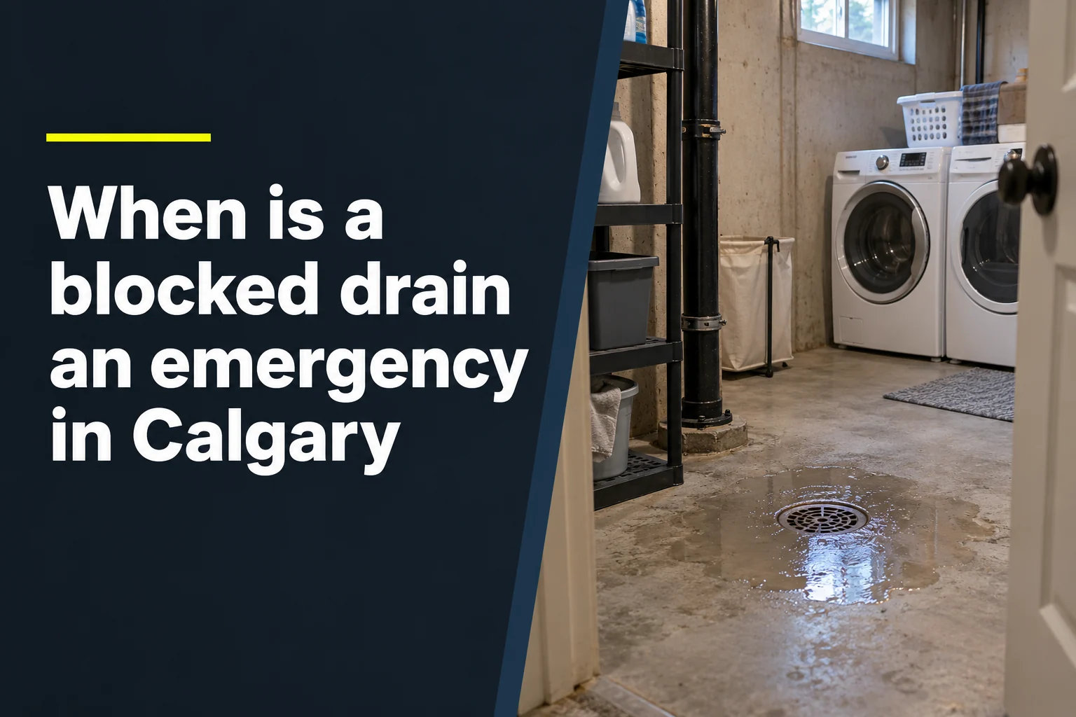 When Is A Blocked Drain An Emergency In Calgary?