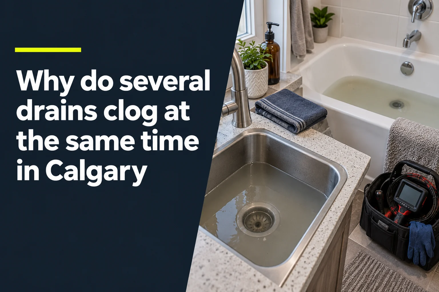 Why Do Several Drains Clog At The Same Time In Calgary?