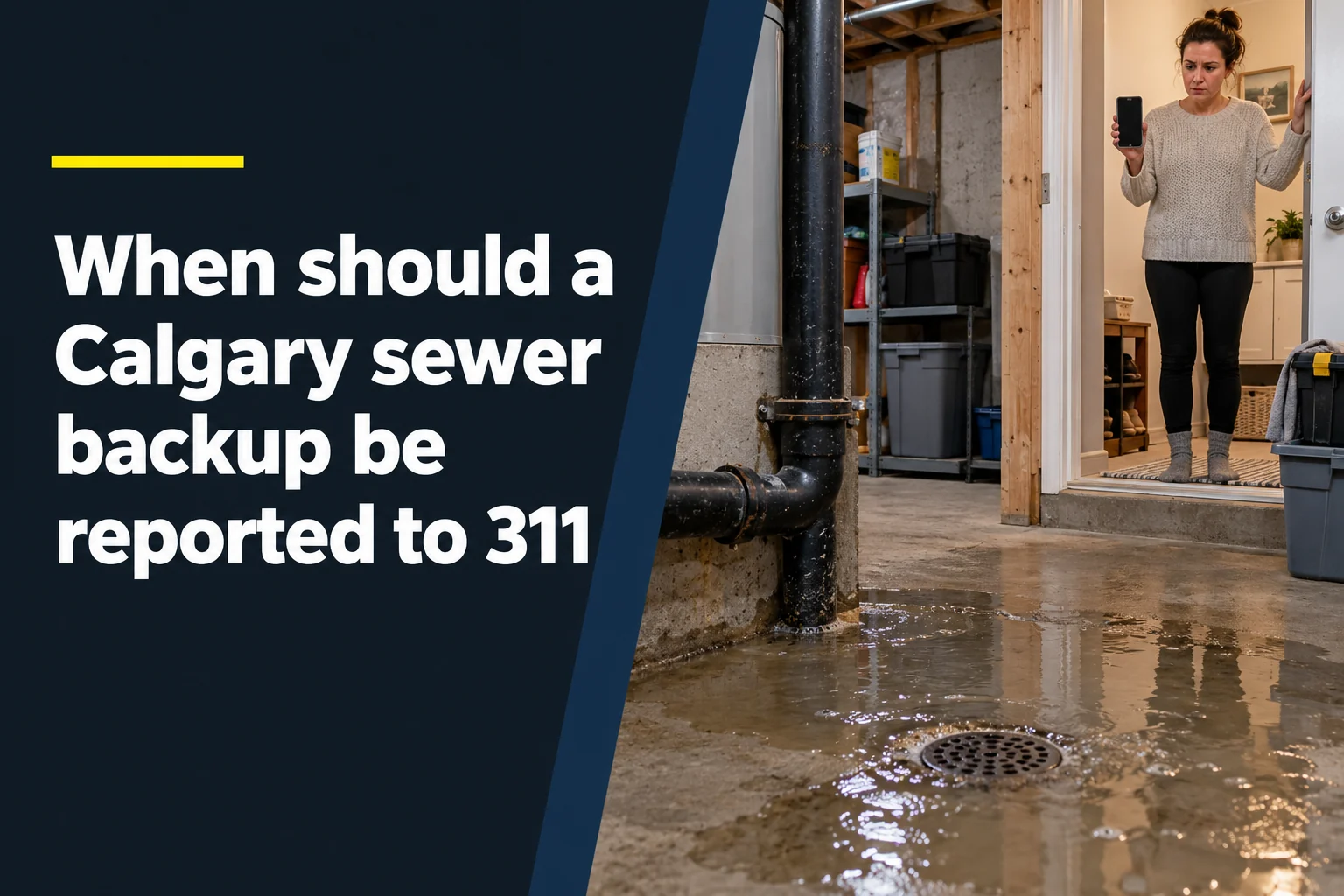 When Should A Calgary Sewer Backup Be Reported To 311?