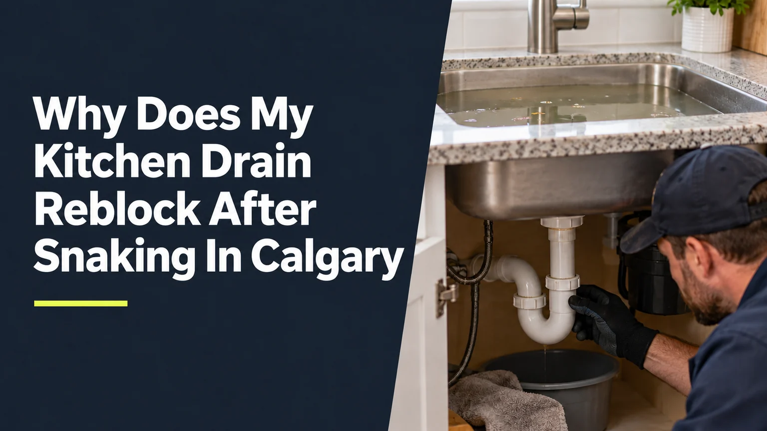 Why Does My Kitchen Drain Reblock After Snaking In Calgary?