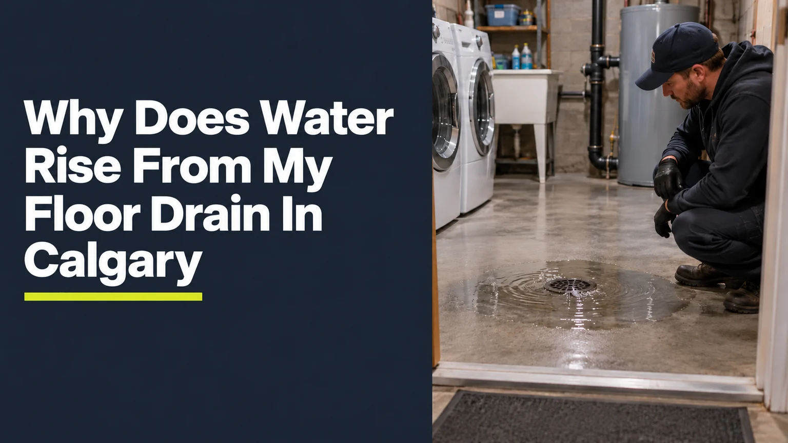 Why Does Water Rise From My Floor Drain In Calgary?