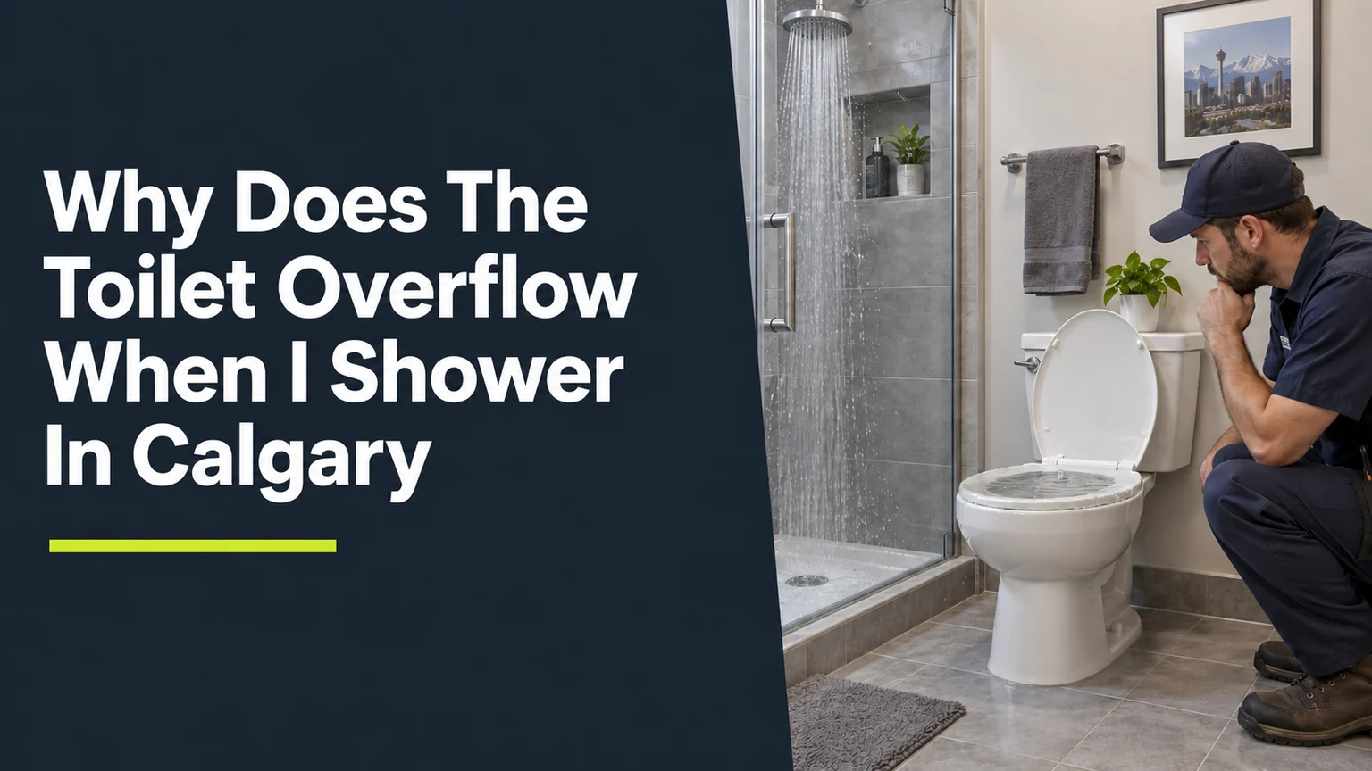 Why Does The Toilet Overflow When I Shower In Calgary?