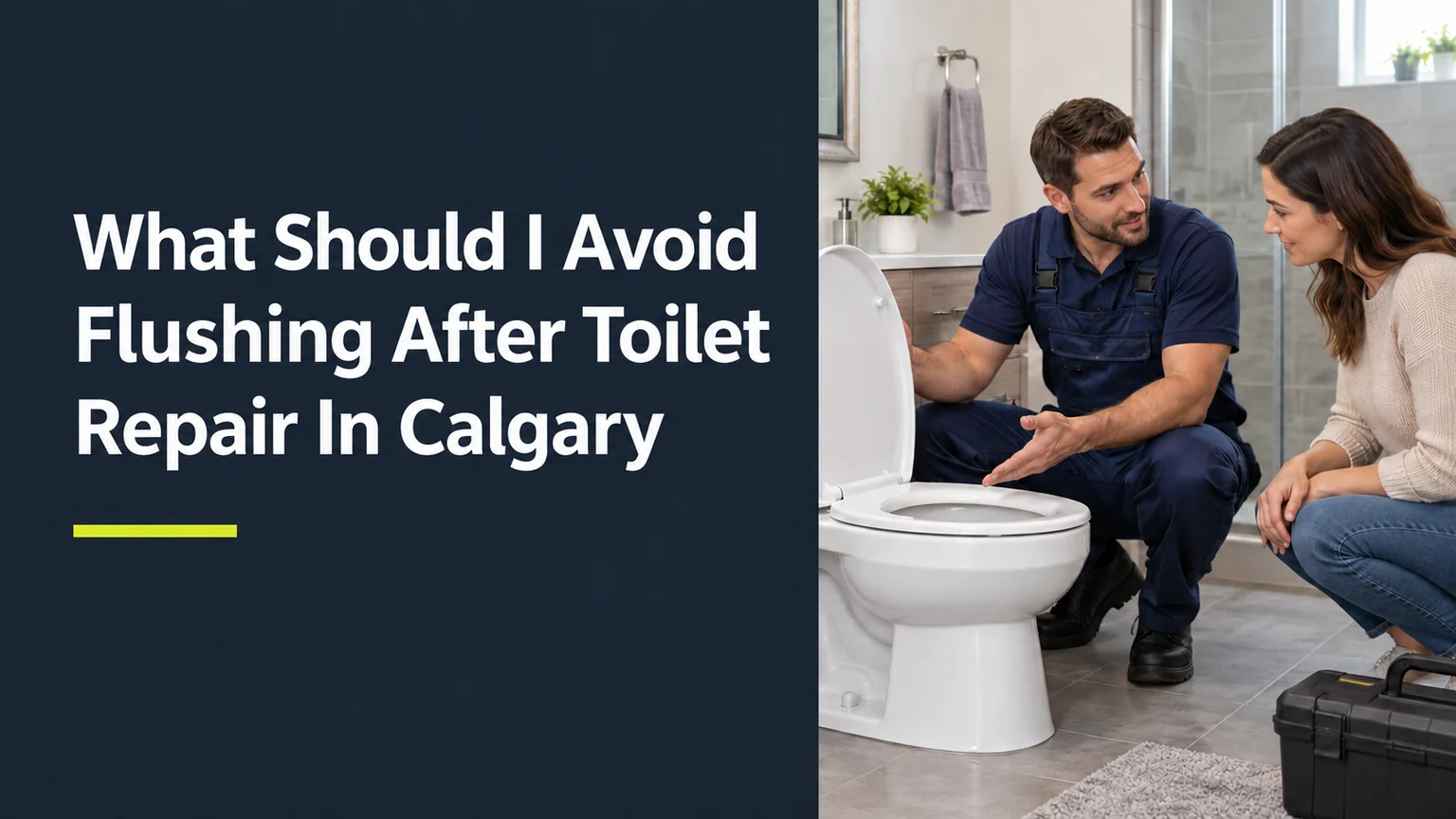 What Should I Avoid Flushing After Toilet Repair In Calgary?