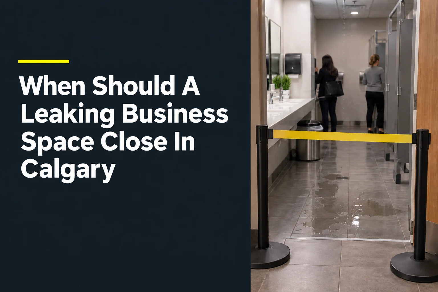 When Should A Leaking Business Space Close In Calgary?