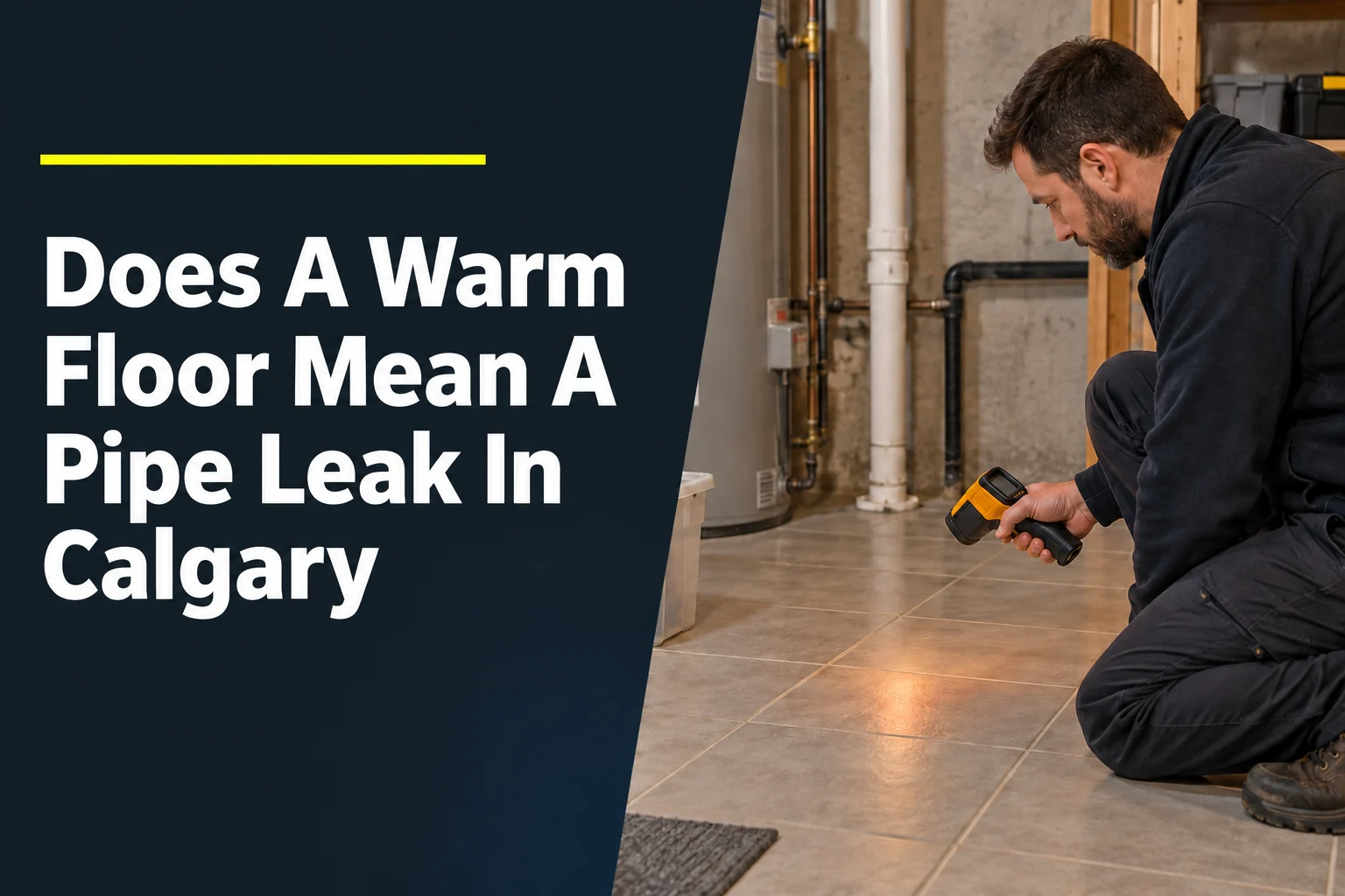 Does A Warm Floor Mean A Pipe Leak In Calgary?