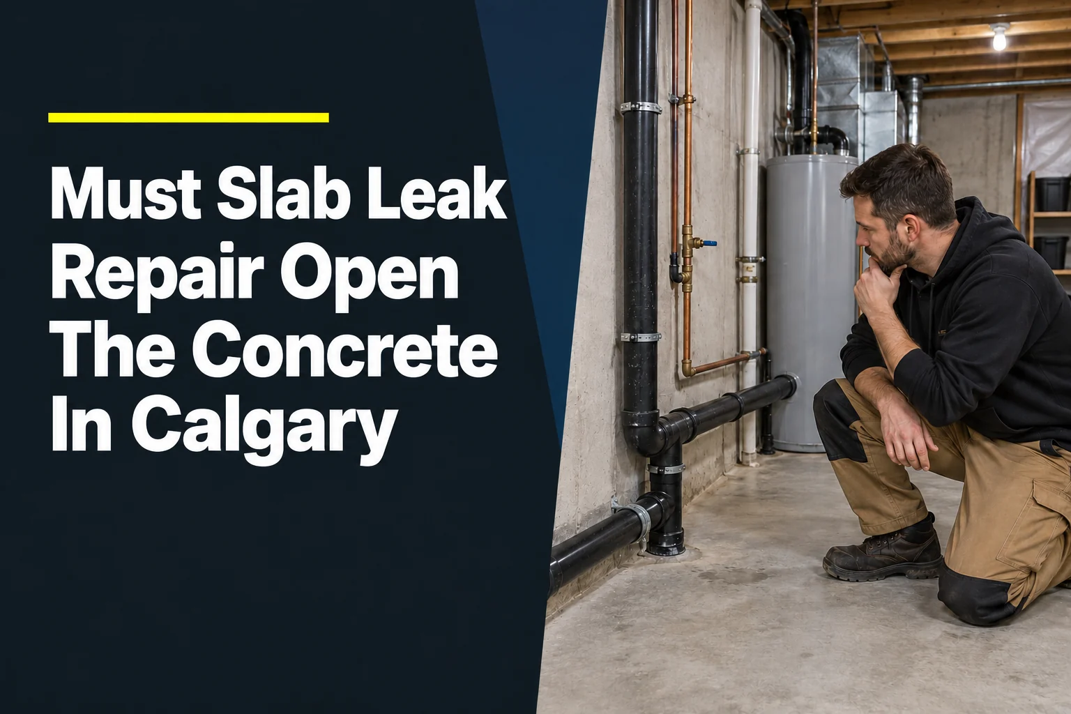 Must Slab Leak Repair Open The Concrete In Calgary?