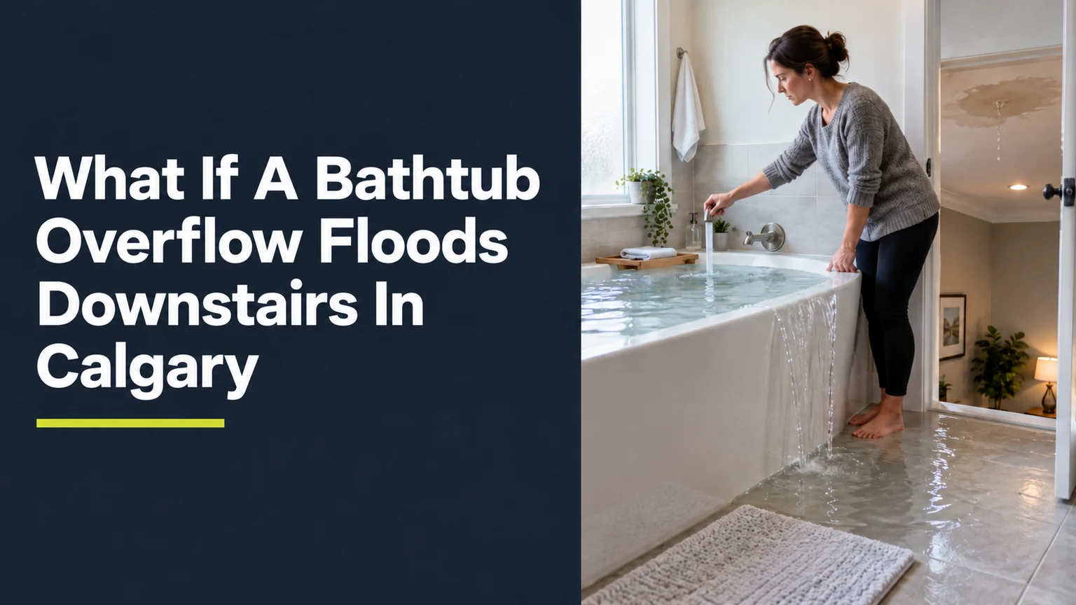 What If A Bathtub Overflow Floods Downstairs In Calgary?