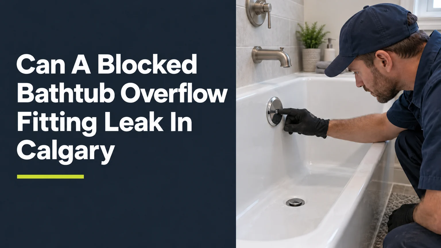 Can A Blocked Bathtub Overflow Fitting Leak In Calgary?
