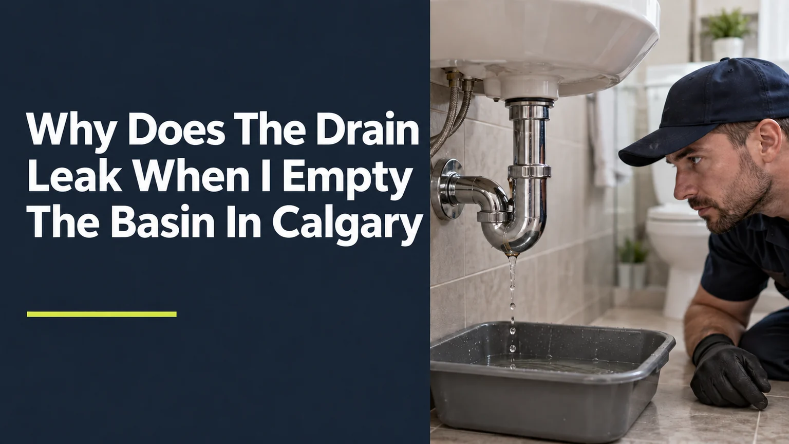 Why Does The Drain Leak When I Empty The Basin In Calgary?