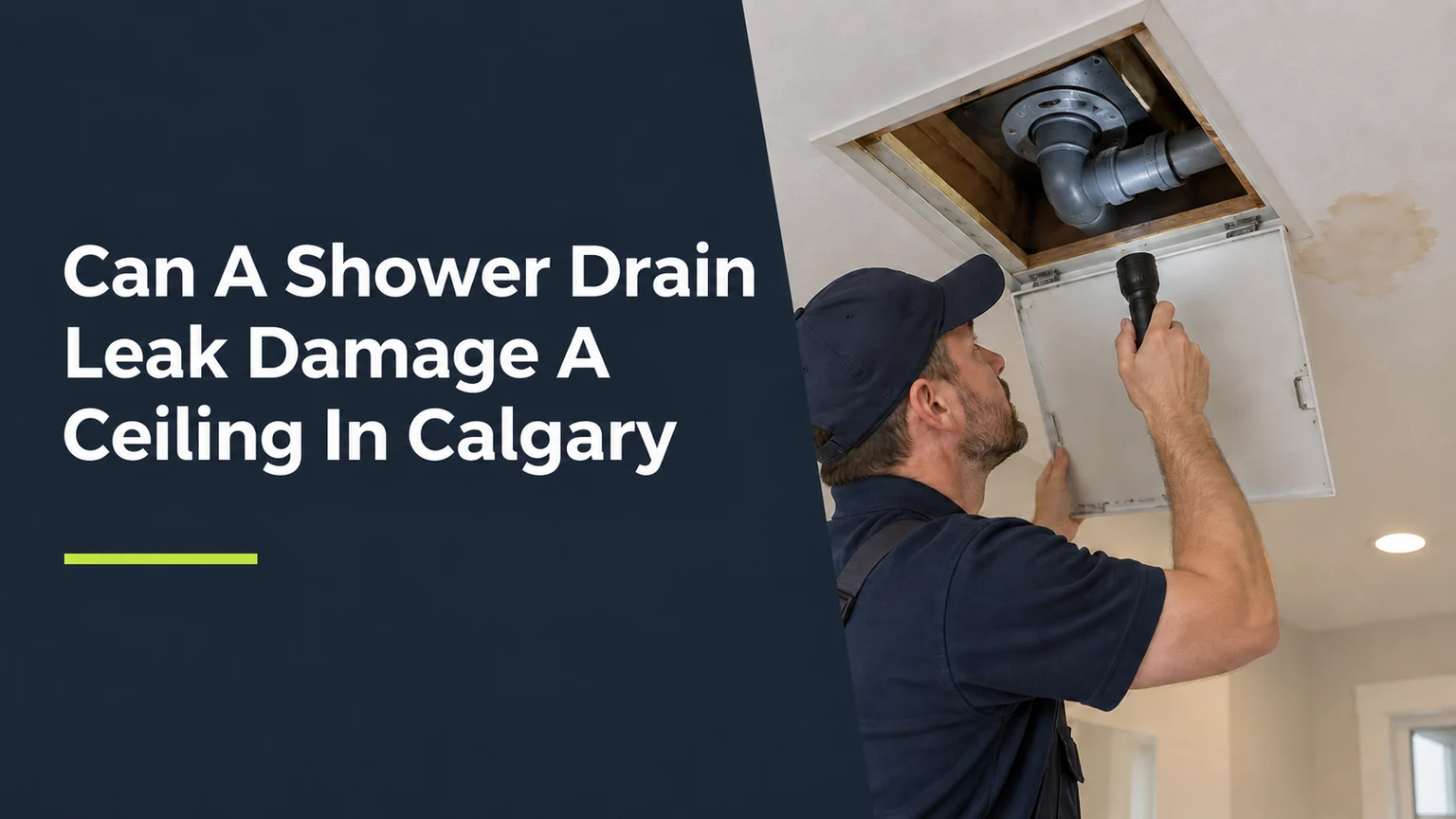 Can A Shower Drain Leak Damage A Ceiling In Calgary?