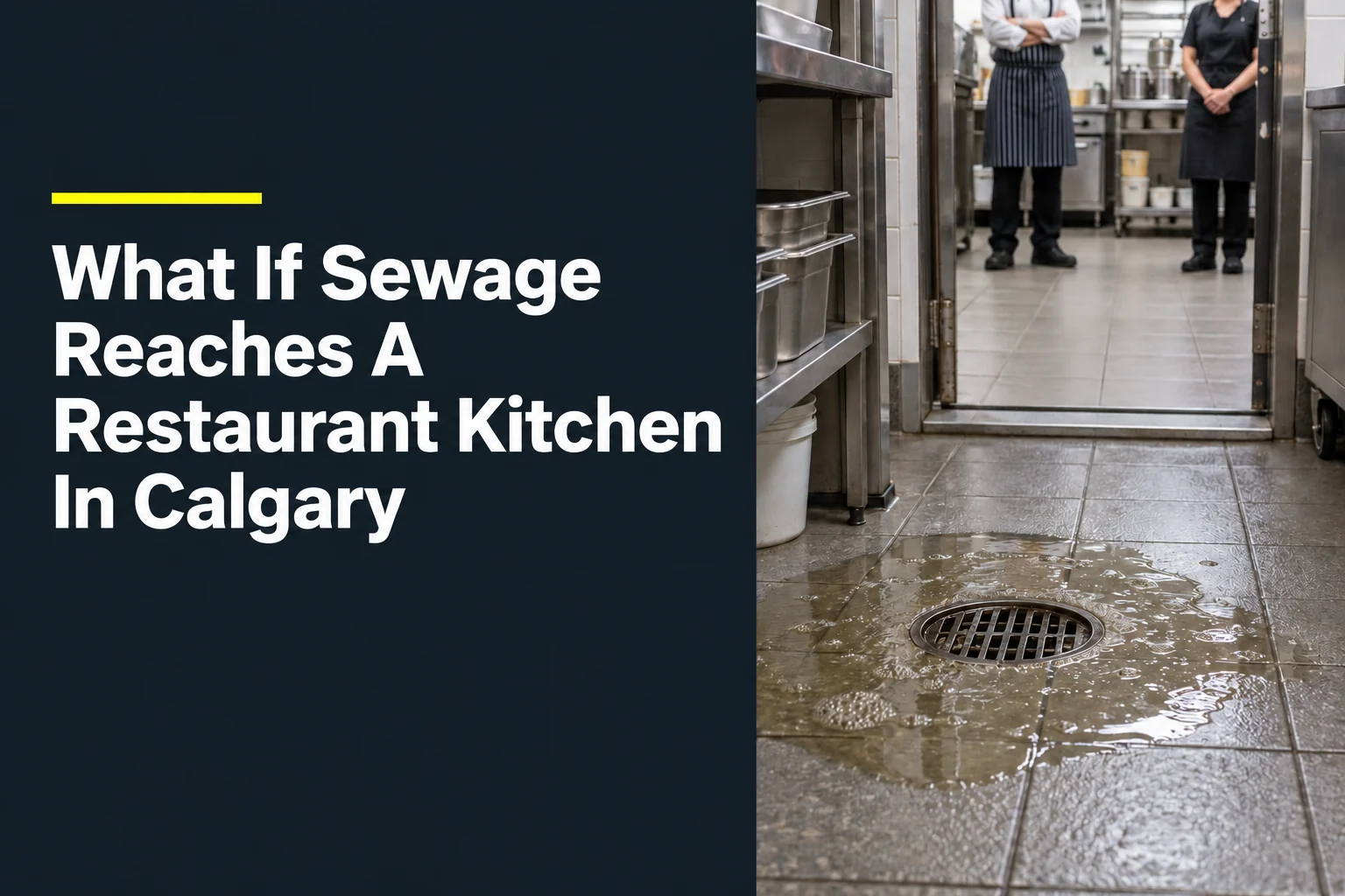 What If Sewage Reaches A Restaurant Kitchen In Calgary?