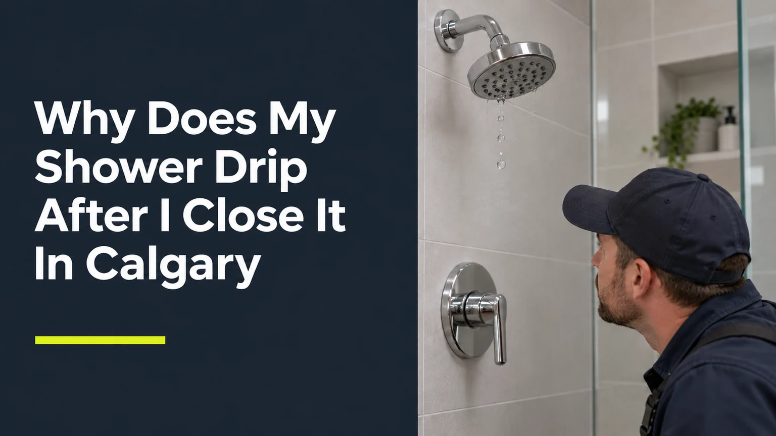 Why Does My Shower Drip After I Close It In Calgary?