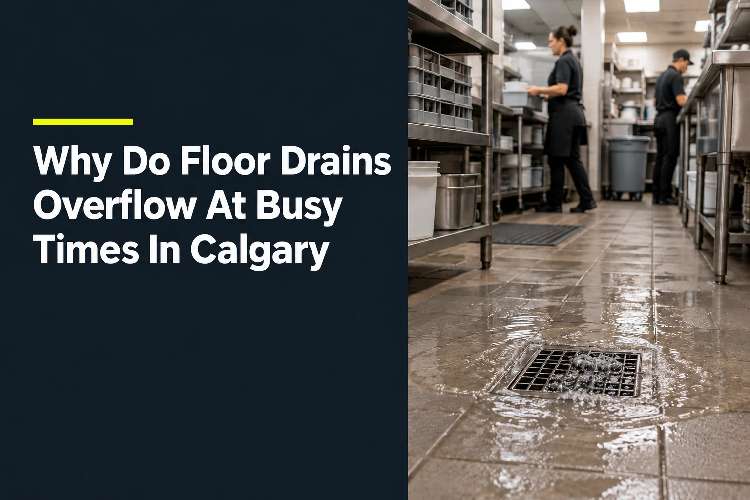 Why Do Floor Drains Overflow At Busy Times In Calgary?