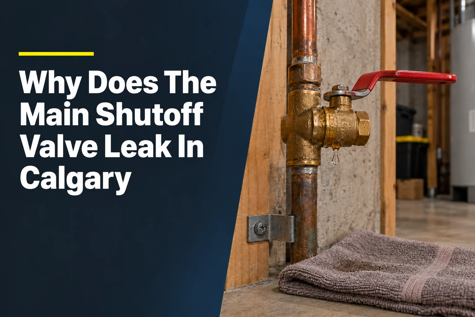 Why Does The Main Shutoff Valve Leak In Calgary?