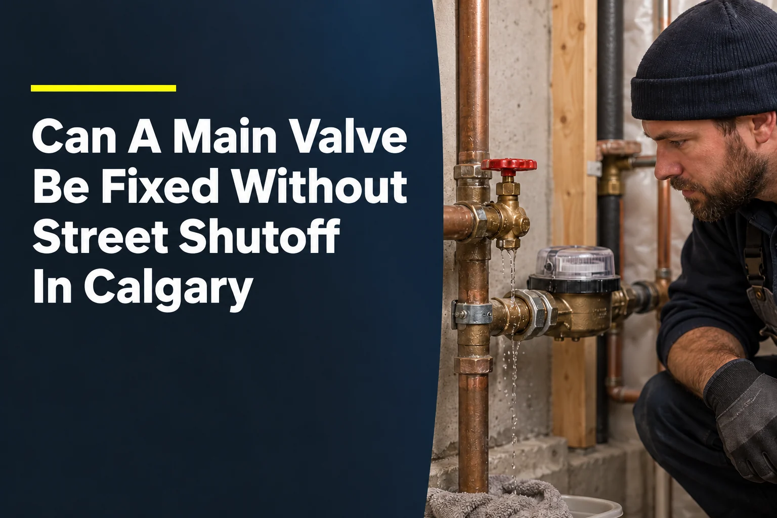Can A Main Valve Be Fixed Without Street Shutoff In Calgary?