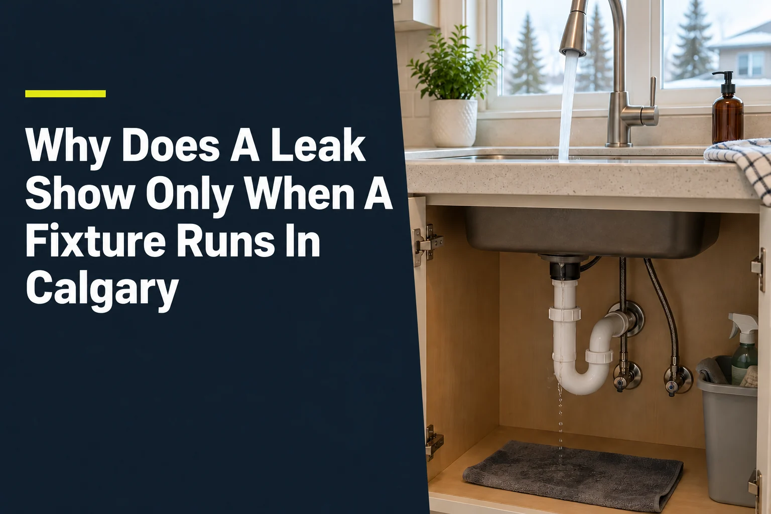 Why Does A Leak Show Only When A Fixture Runs In Calgary?