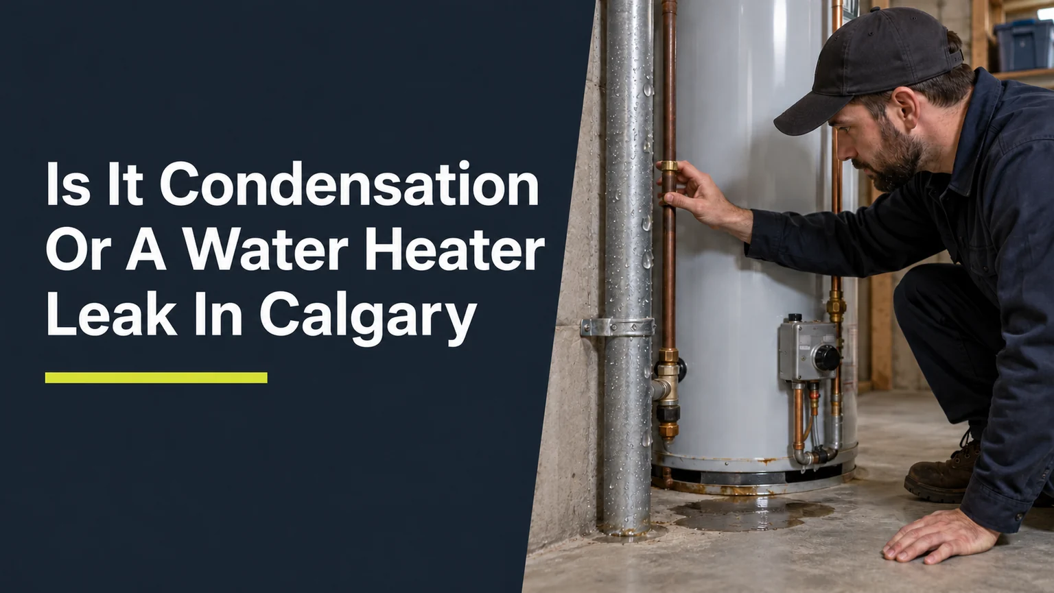Is It Condensation Or A Water Heater Leak In Calgary?