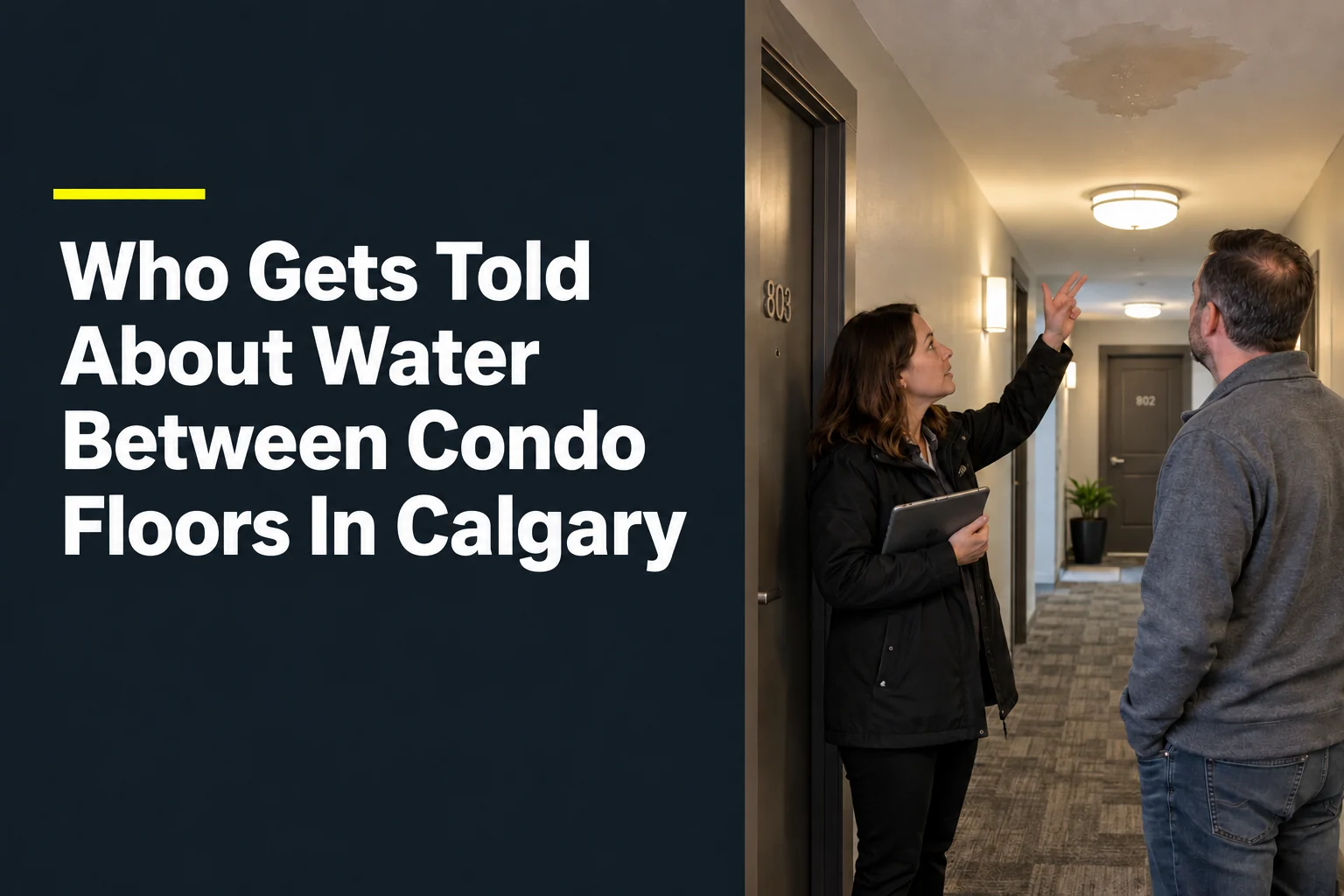 Who Gets Told About Water Between Condo Floors In Calgary?