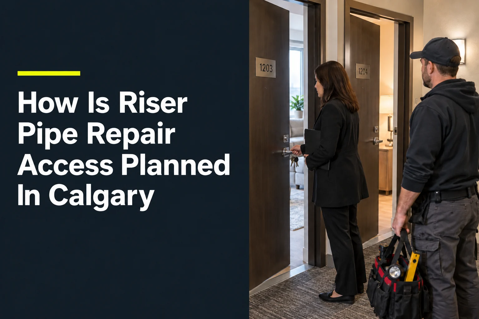 How Is Riser Pipe Repair Access Planned In Calgary?