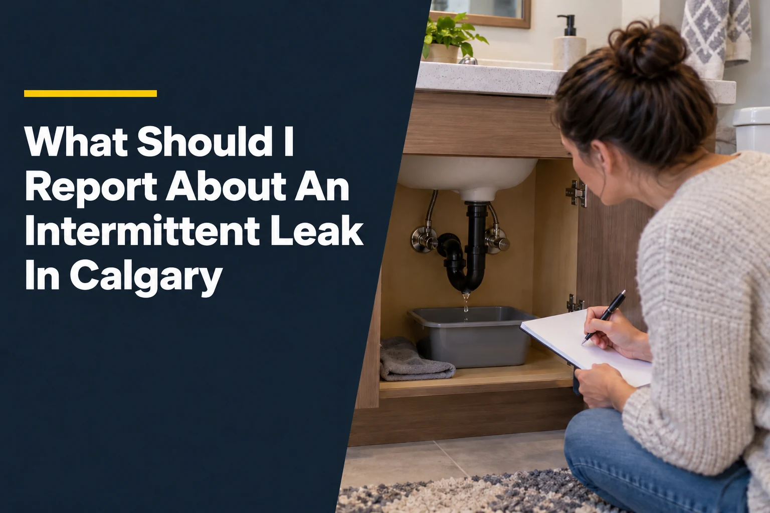 What Should I Report About An Intermittent Leak In Calgary?