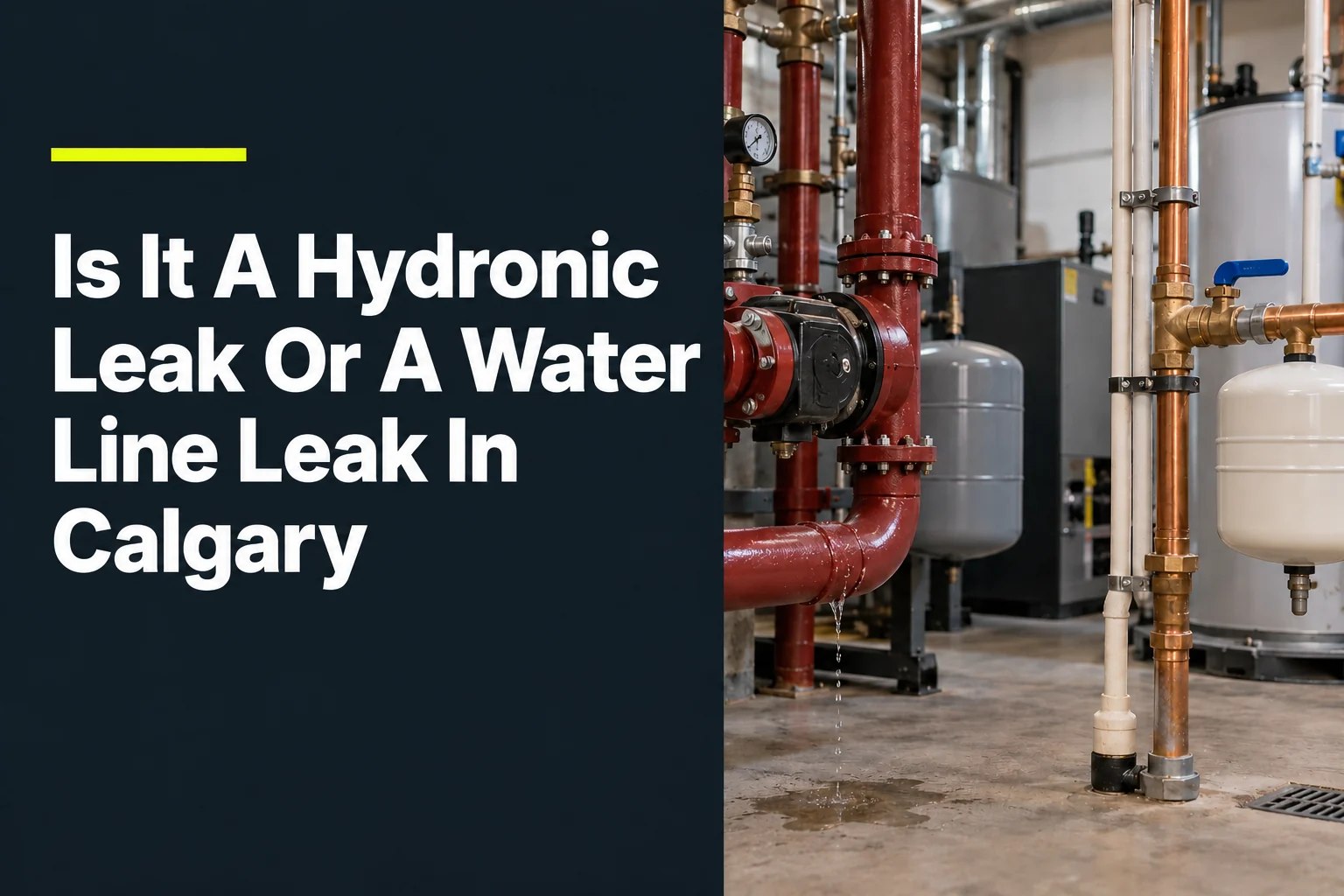 Is It A Hydronic Leak Or A Water Line Leak In Calgary?